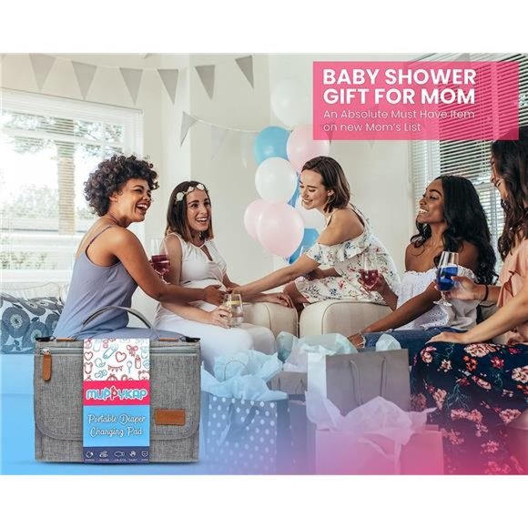 Portable Changing Pad with Shoulder Strap - Detachable Travel Changing Pad - Picture 6 of 6